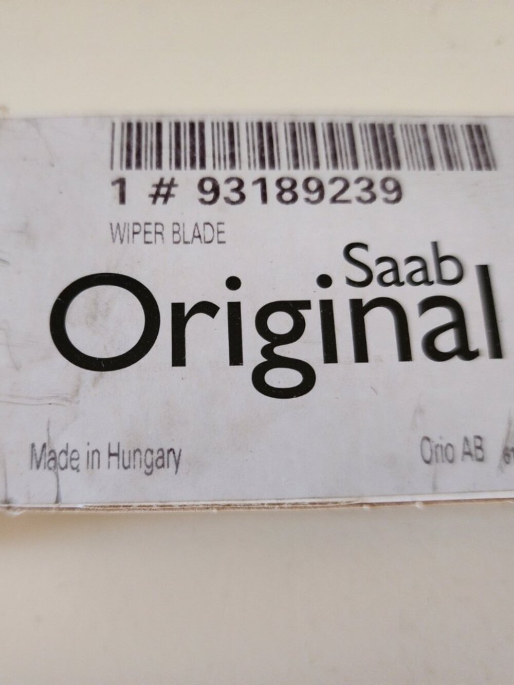 Saab Wiper Blade ~ Brand New in Box ~ NEW